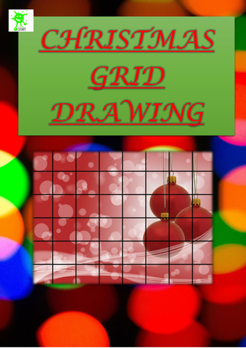 Christmas Crafts Activity. Festive Grid Drawing 15