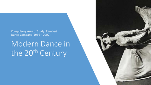 NEW A Level Dance: Rambert Dance Company 1966 - 2002