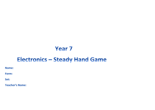 RM / Electronics - steady hand game folder