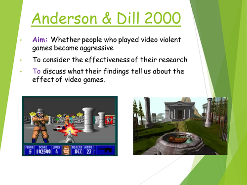 Anderson and Dill. aggression. psychology
