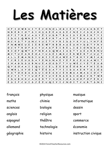 Puzzle bundle (word searches) on school / things in the school bag / school life and instructions