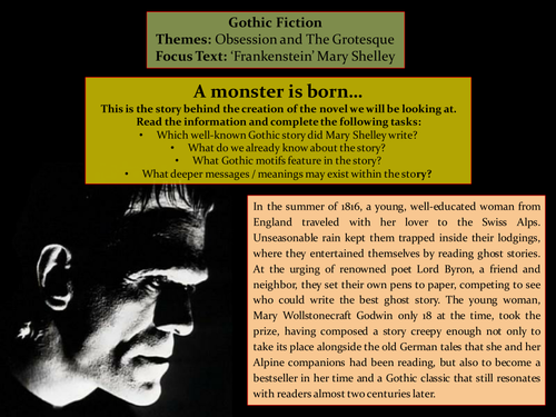 gothic literature frankenstein