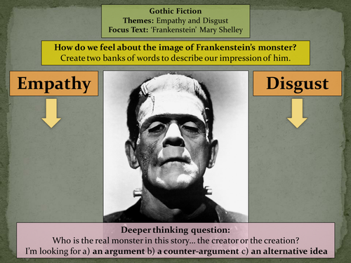 Gothic Fiction: 'Frankenstein' - Mary Shelley (lesson 2)