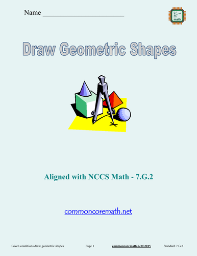 Draw Geometric Figures - 7.G.2