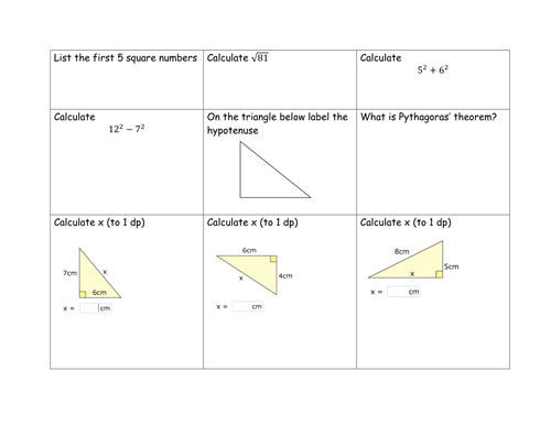 Pythagoras grid