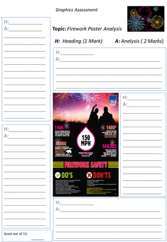 Firework safety poster analysis task