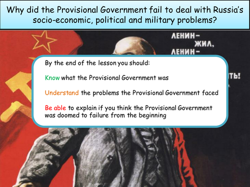New GCSE AQA - Russia - Bolshevik takeover and consolidation of power