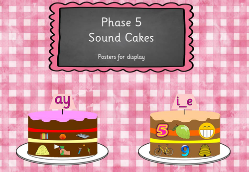 Phonics Display Phase 5 Sound Cakes