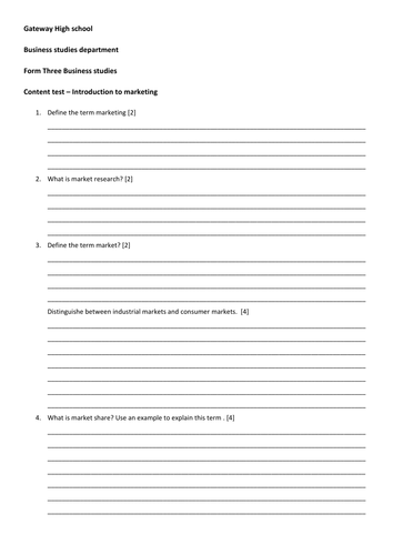 Marketing Mix, Segment, share, niche, claculation