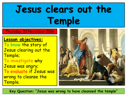 EDEXCEL Unit 16.2, Mark's Gospel. Jesus cleanses the Temple