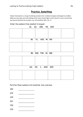 KS2: Maths Ordering Numbers