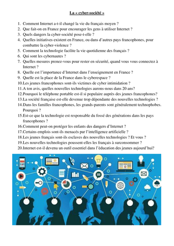 French questions on la cybersociété