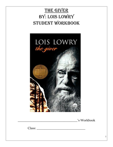 The Giver By Lois Lowry:  Student Workbook