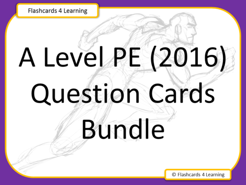 A Level PE (2016): Question Cards