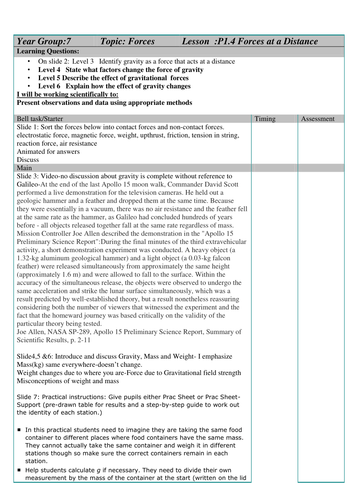 P1.4 Forces at a Distance