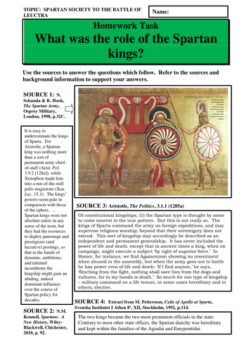 What was the role of Spartan kings?