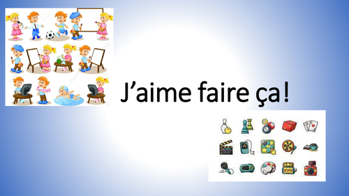 j'aime +infinitive | Teaching Resources