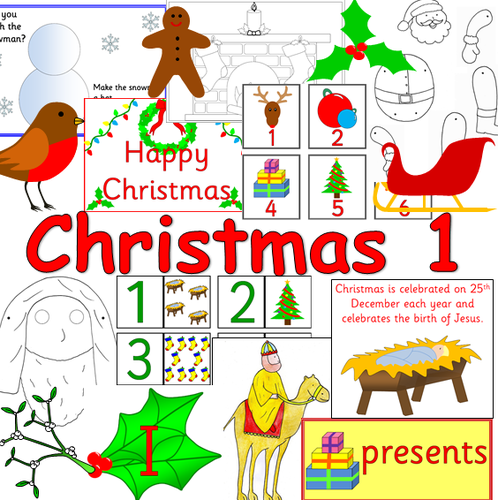 Christmas resource pack 1- Nativity story, crafts, activities, games