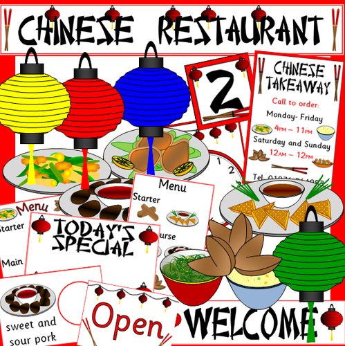 Chinese Restaurant and Takeaway role play pack