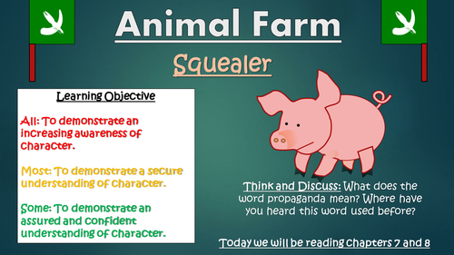 Animal Farm: Squealer (Double Lesson!) | Teaching Resources