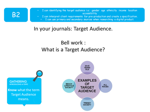 Life Without Levels Mastery Approach  B2 Target Audiences for Digital Products iMedia ICT KS3