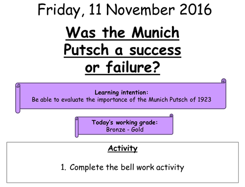 Was the Munich Putsch a success or failure