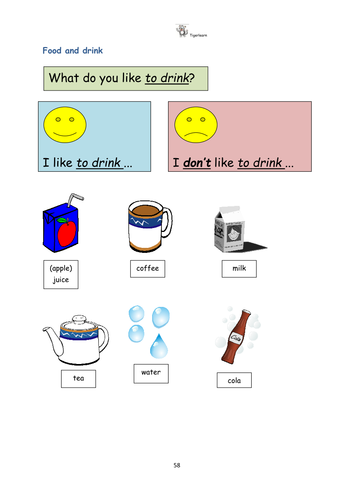 Food and drink complete EAL/ESL lesson