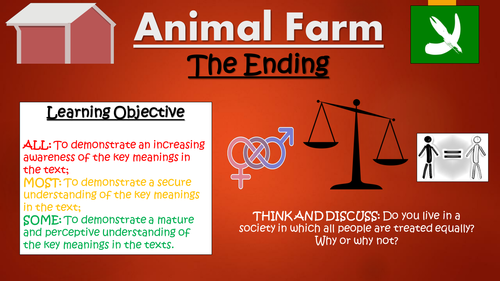 Animal Farm: The Ending (Orwell's Message)