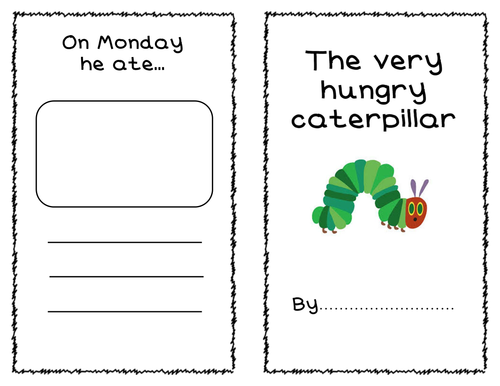 The Very Hungry Caterpillar Days Of The Week Writing Booklet Teaching Resources