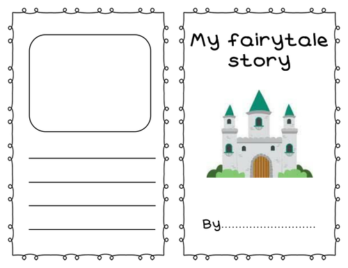 Fairy tale story writing template booklet