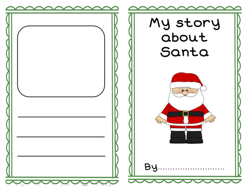Santa story writing template booklet | Teaching Resources