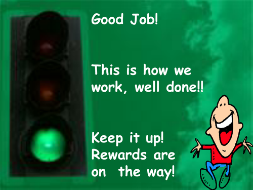 Traffic light - managing level of chat in lesson