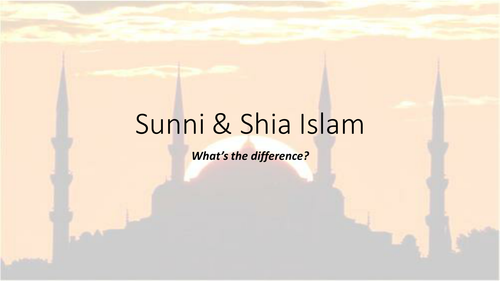 Sunni and Shia Islam - key differences and exam question focus.
