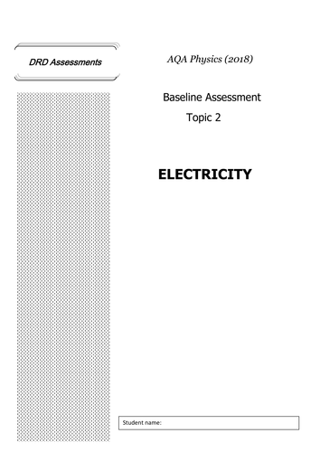 AQA Physics (2018) Electricity Assessment