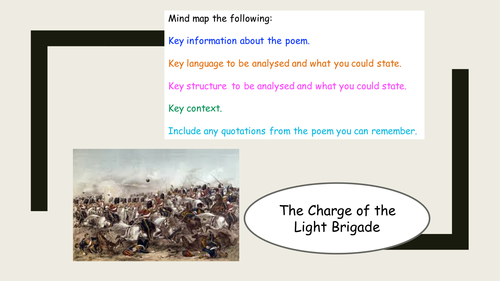 The Charge of the Light Brigade Revision - AQA New Spec
