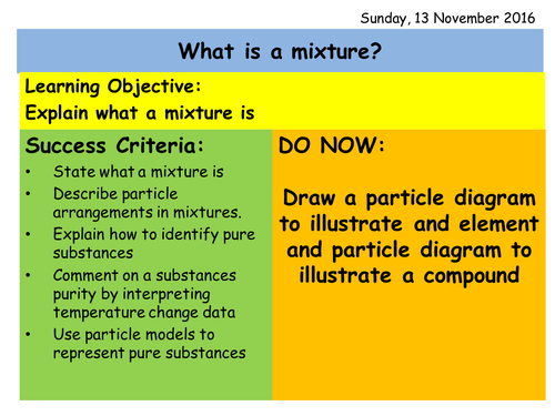 Separating Mixtures