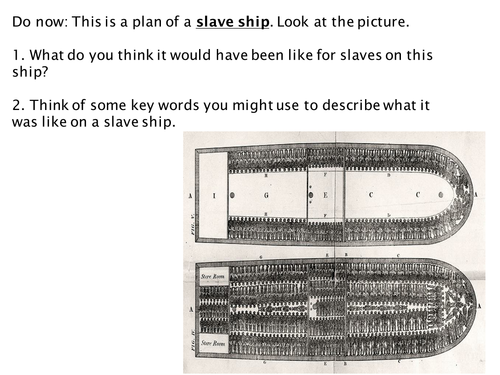 *Full Lesson* Slavery: The Middle Passage