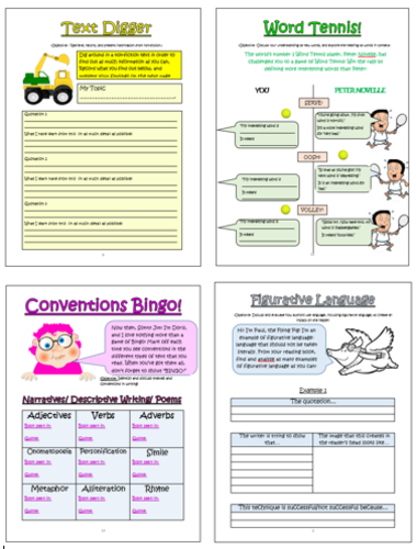 year 5 guided reading comprehension activities booklet aligned with