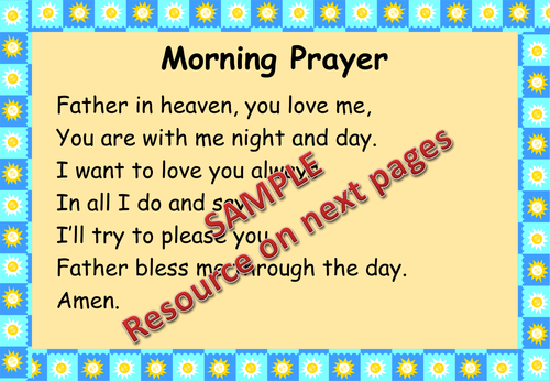 Catholic Primary School Prayer Posters