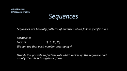 Linear-Sequences