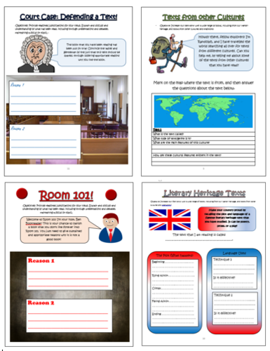 Year 6 Guided Reading Comprehension Activities Booklet! (Aligned with the New Curriculum)