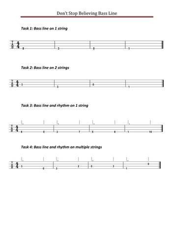 Don't Stop Believing Pop Music Differentiated Resources and Lessons