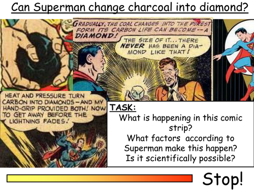 Carbon Allotropes: Can Superman change charcoal into Diamond? (New Spec Edexcel Chemistry)