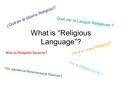 OCR A2 Philosophy of Religion- Introduction to Religious Langauge