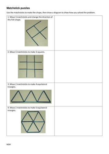 Matchstick puzzles