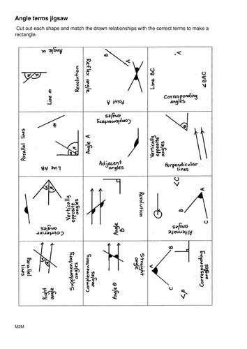 Angle terms jigsaw