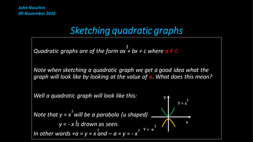 Sketching-Quadratic-Graphs