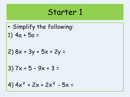 Expanding Single Brackets