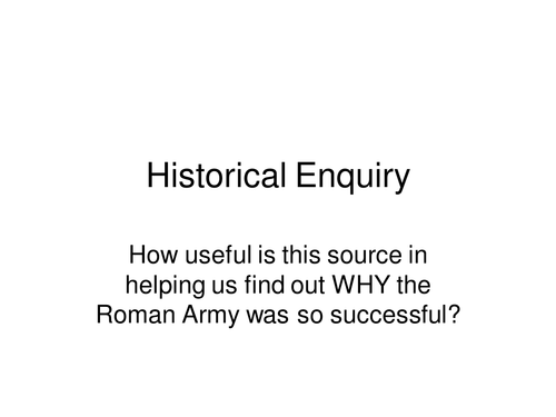 Roman Army assessment