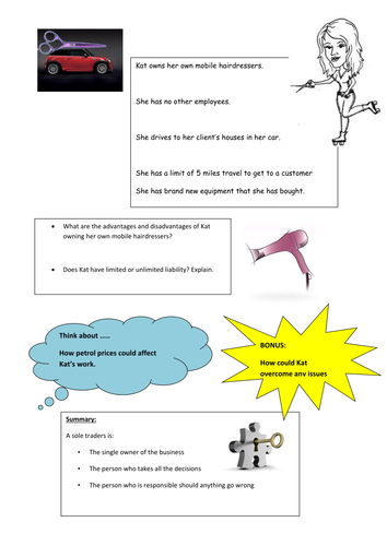 GCSE - Unit 1 - Sole Traders